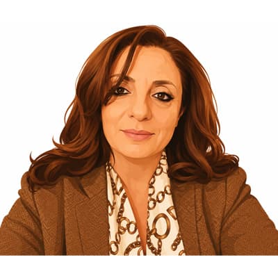 Ritratto illustrato di Daniela Caprino